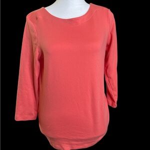 Coldwater Creek Pink Fitted 3/4 Sleeve Blouse